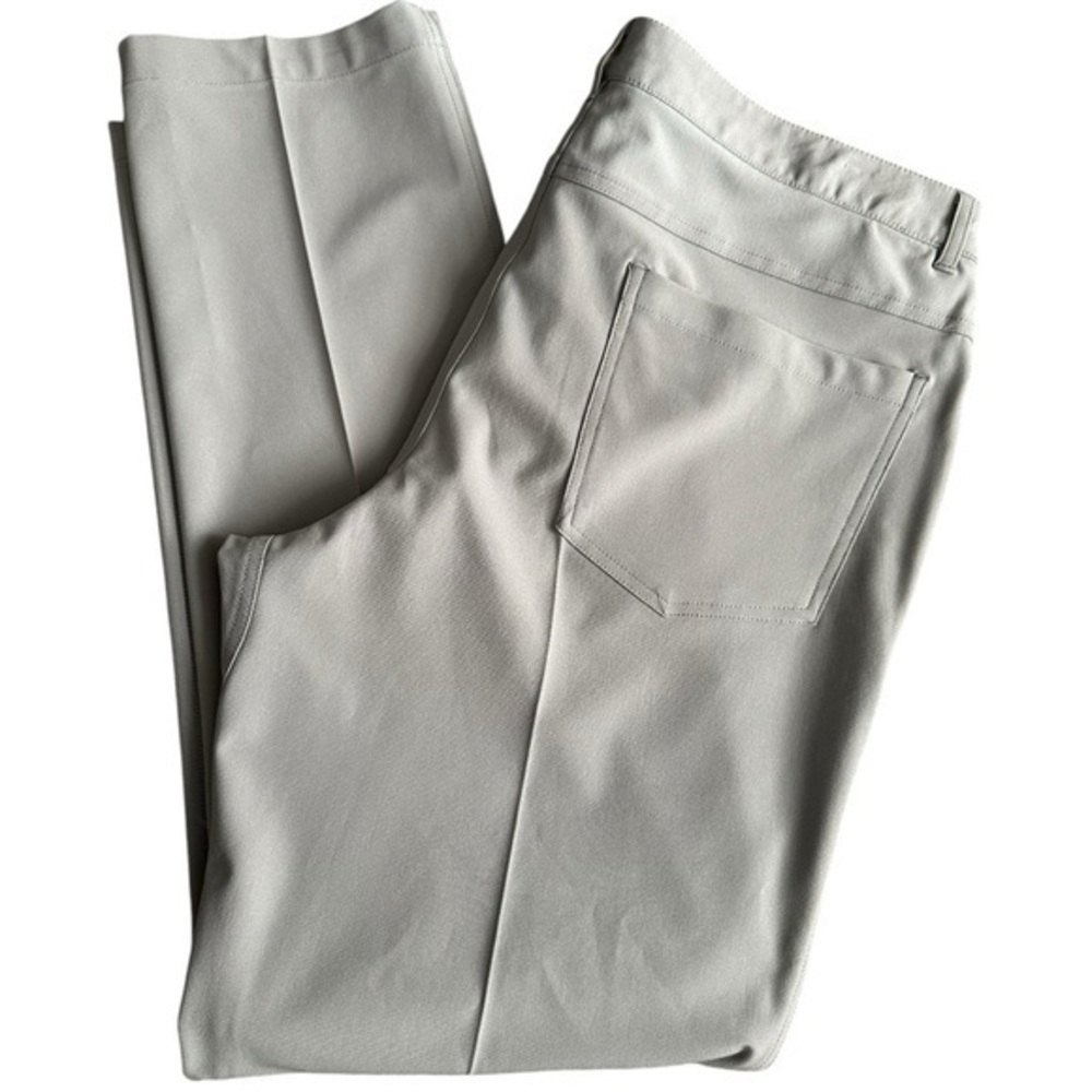 Straight Down Men’s Size 38 x 32 Light Gray Performance Trousers Pants